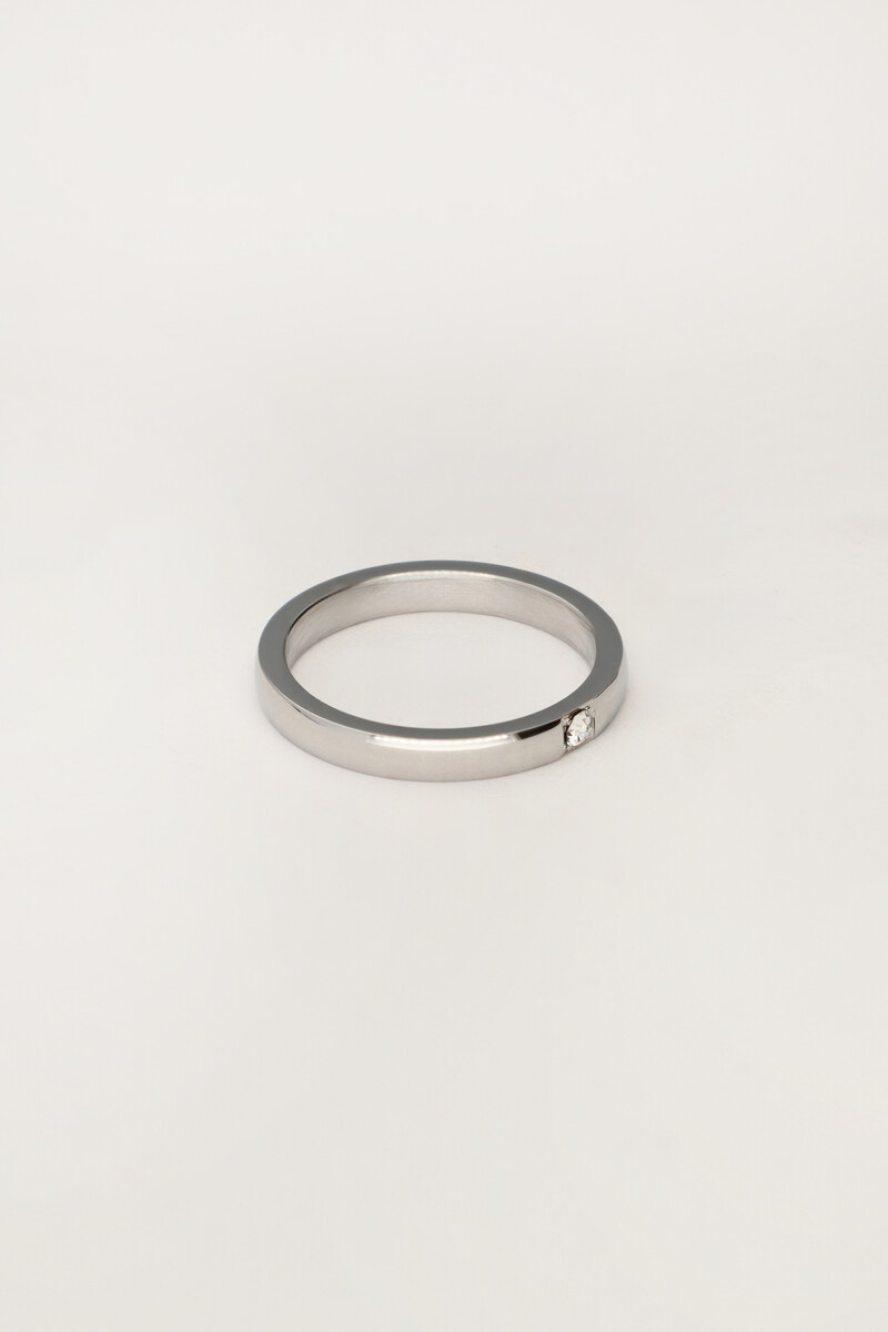 Ring with clear rhinestones | My Jewellery