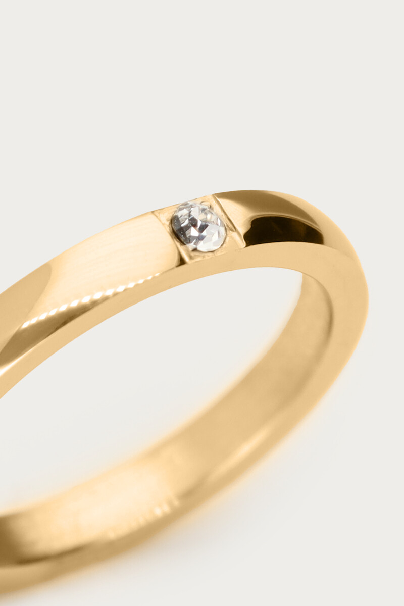 Ring with clear rhinestones | My Jewellery