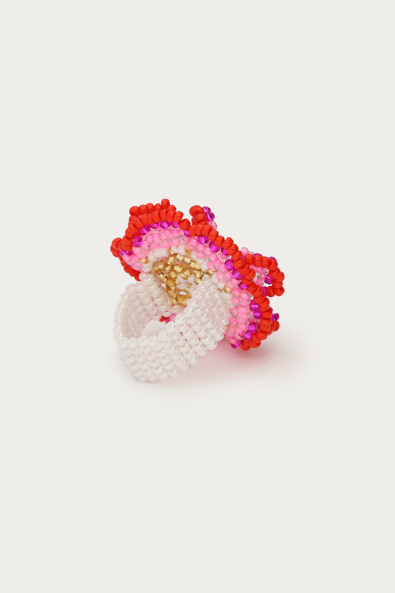 Ring with double miyuki flower | My Jewellery