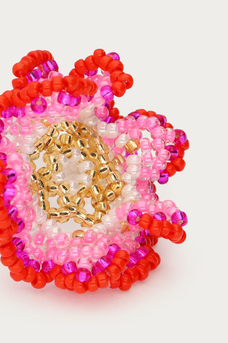 Ring with double miyuki flower | My Jewellery