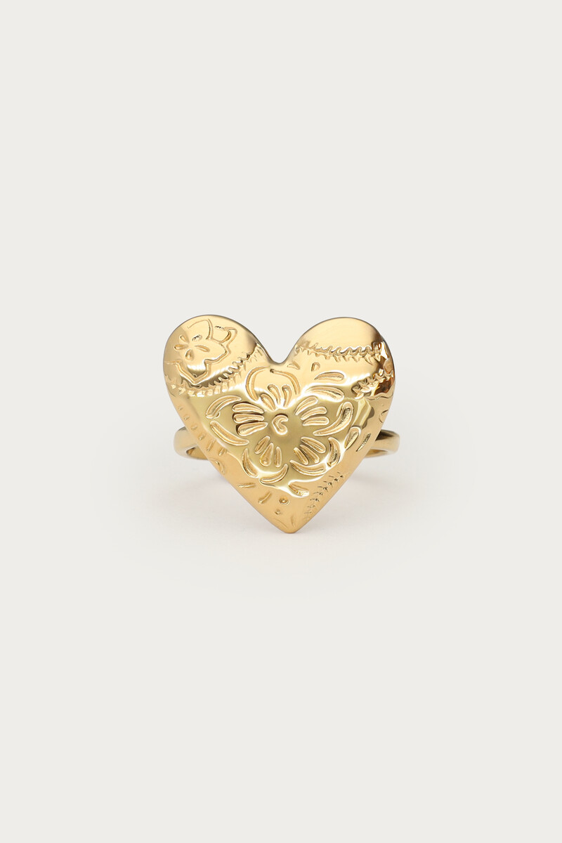 Ring with engraved heart | My Jewellery