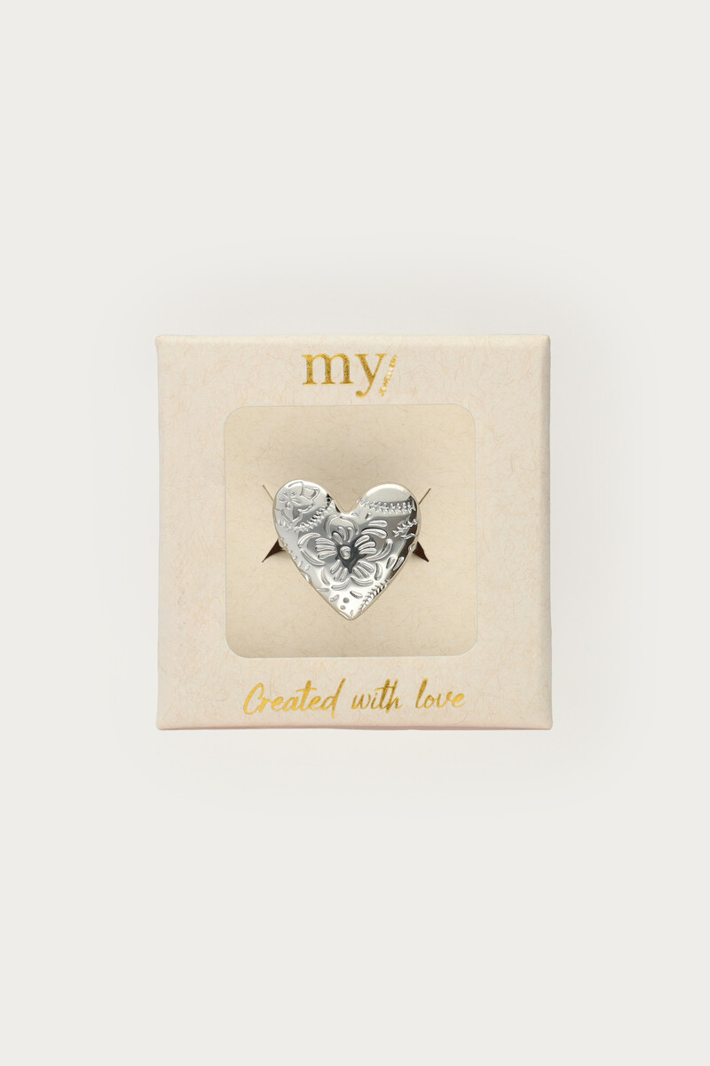 Ring with engraved heart | My Jewellery