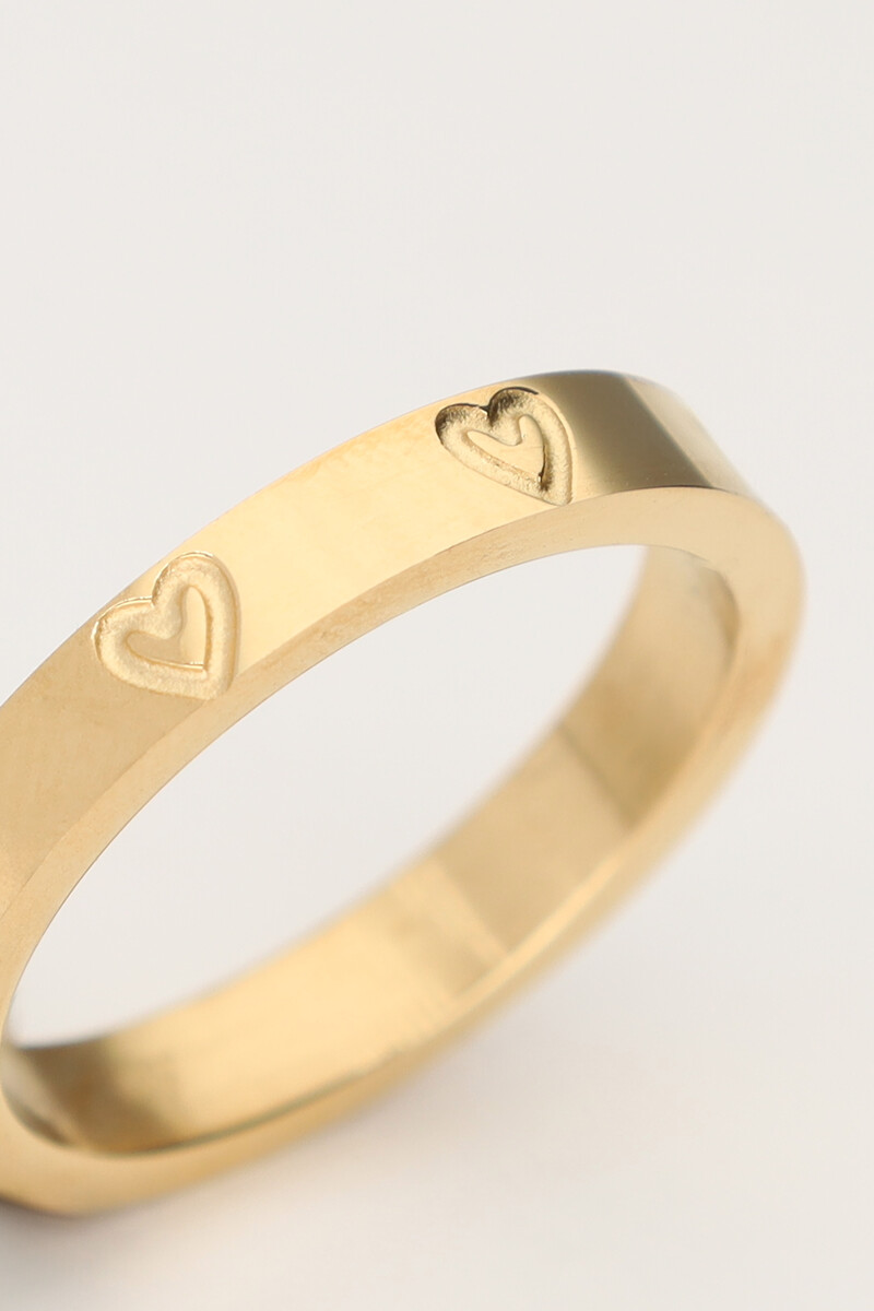 Ring mit gravierten Herzen | My Jewellery