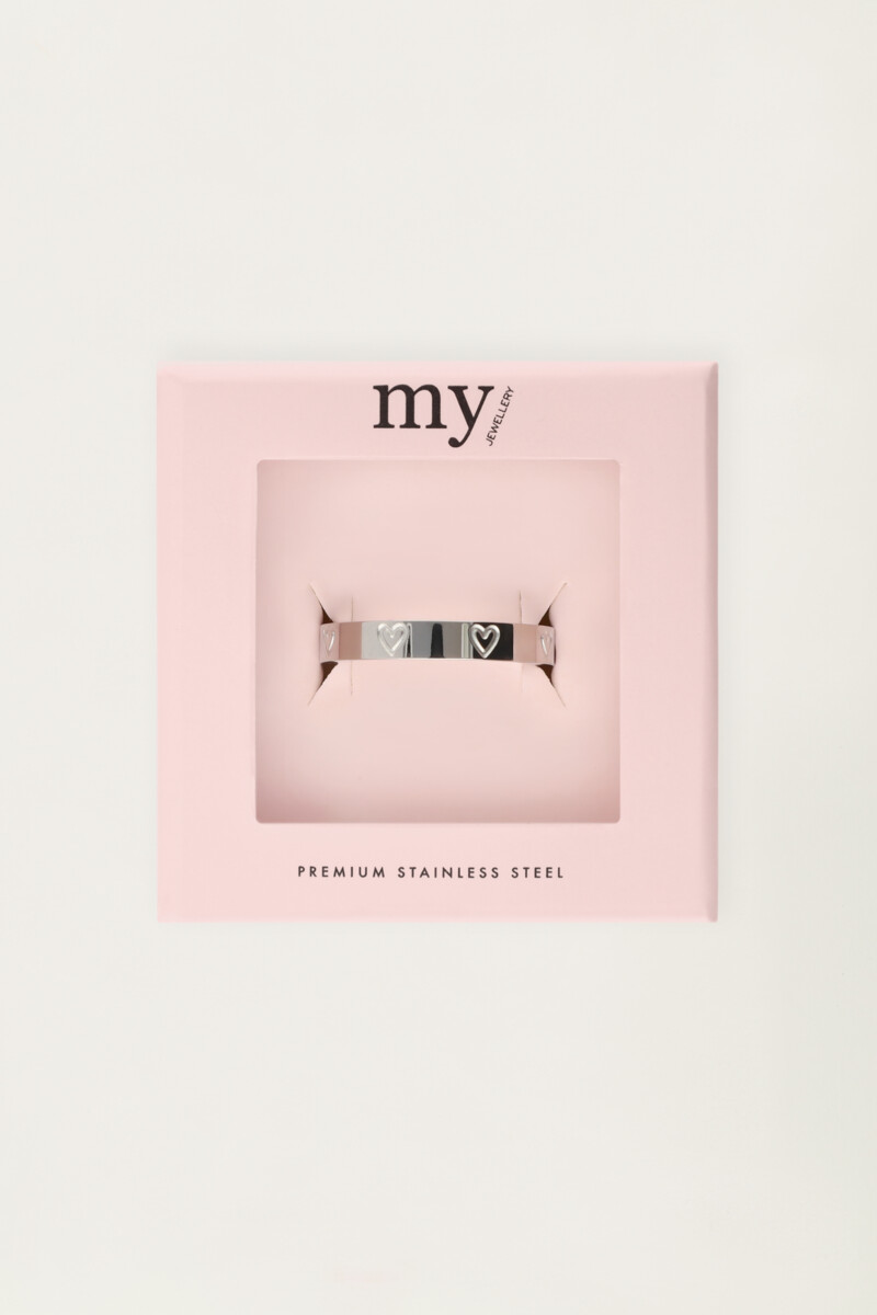 Ring mit gravierten Herzen | My Jewellery