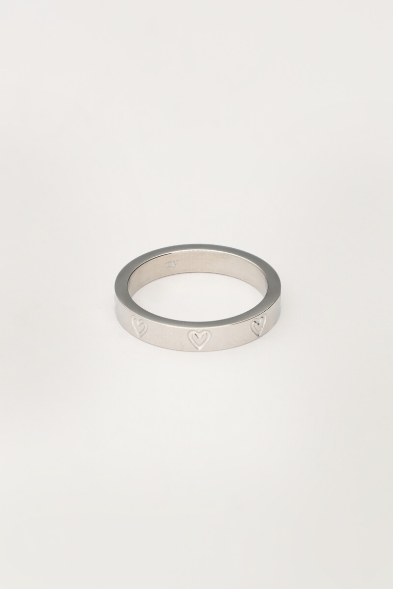Ring mit gravierten Herzen | My Jewellery