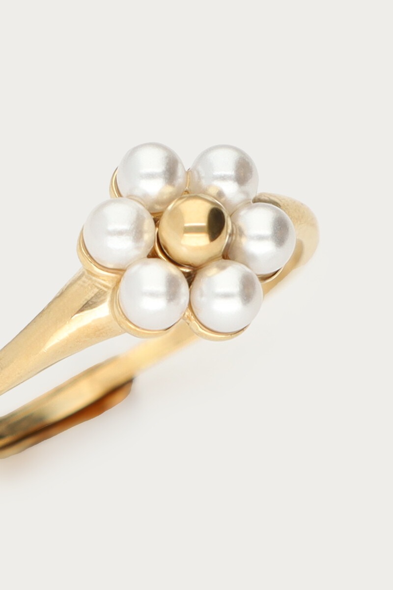 Ring with frreshwater pearl flower | My Jewellery