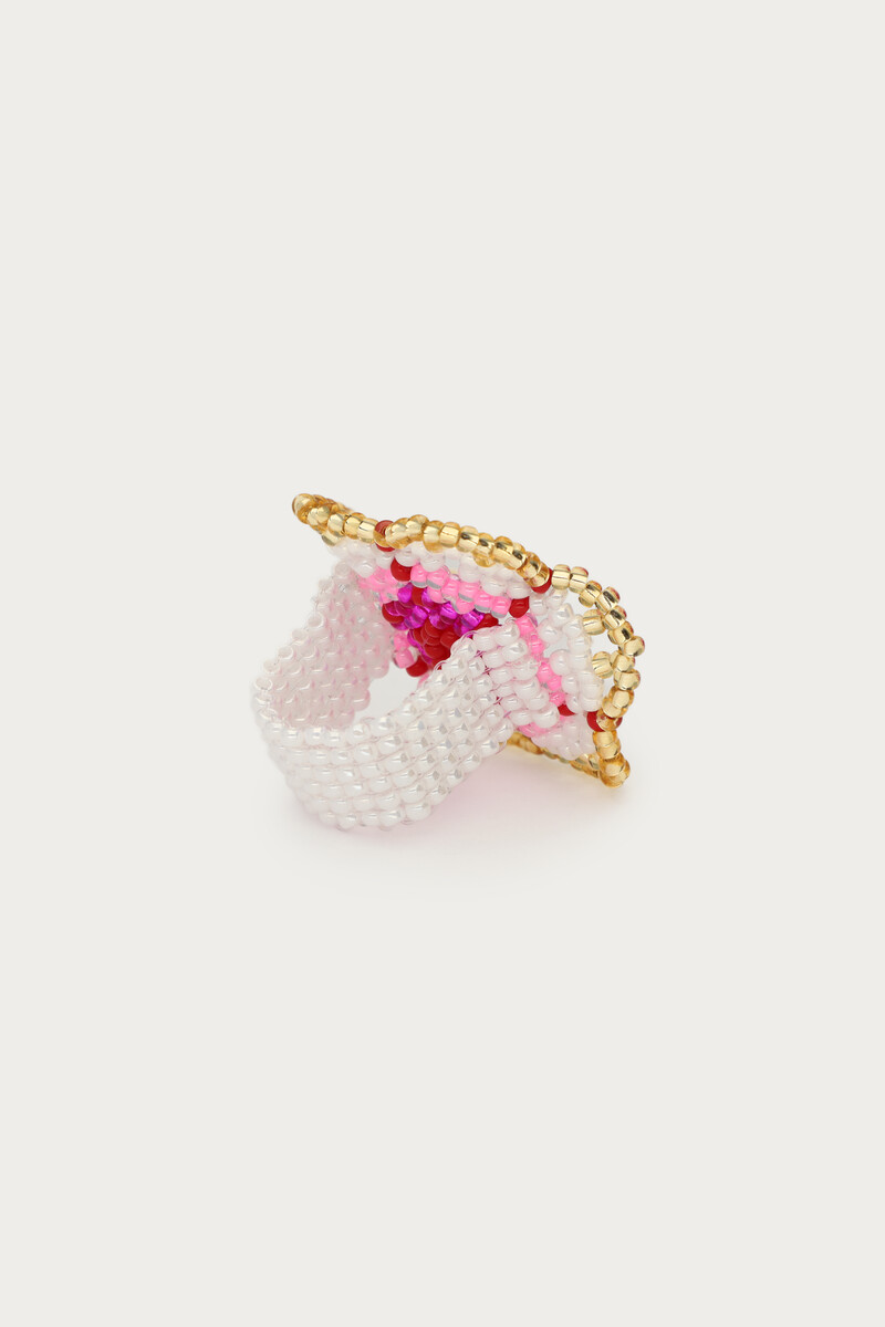 Ring with miyuki flower | My Jewellery