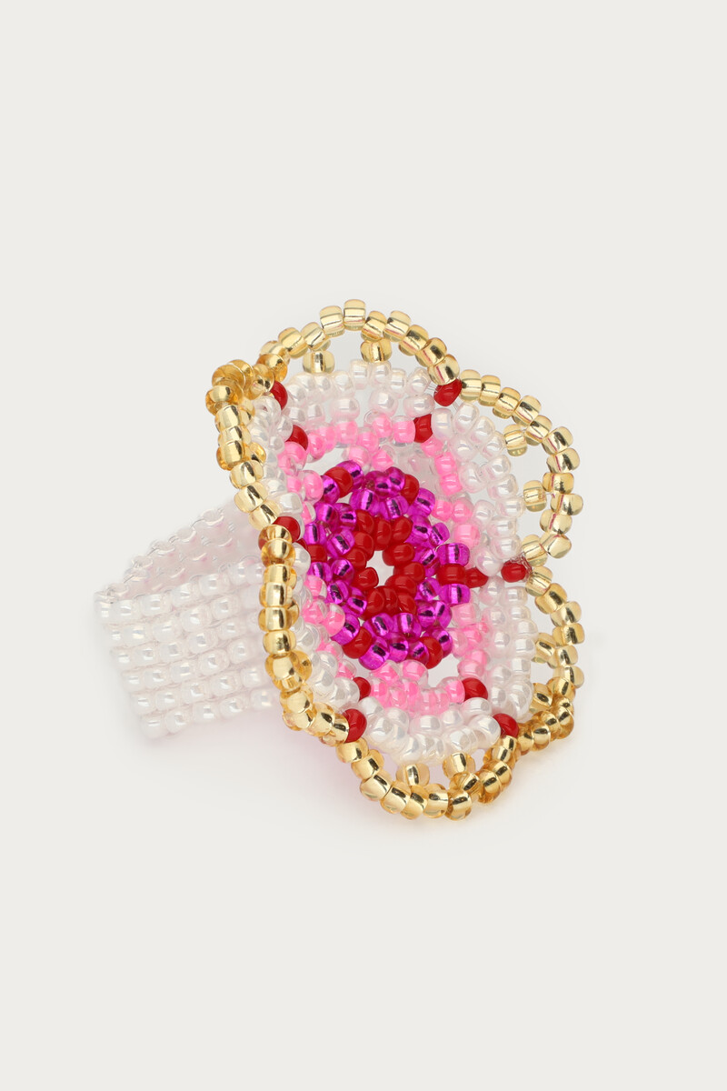Ring with miyuki flower | My Jewellery