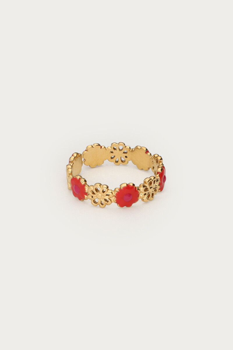 Ring with red flowers | My Jewellery