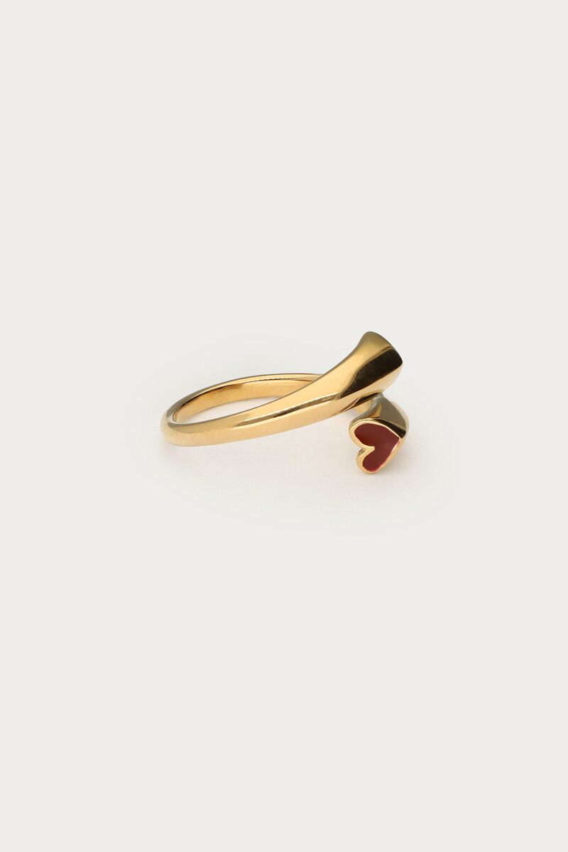 Ring with red open hearts | My Jewellery