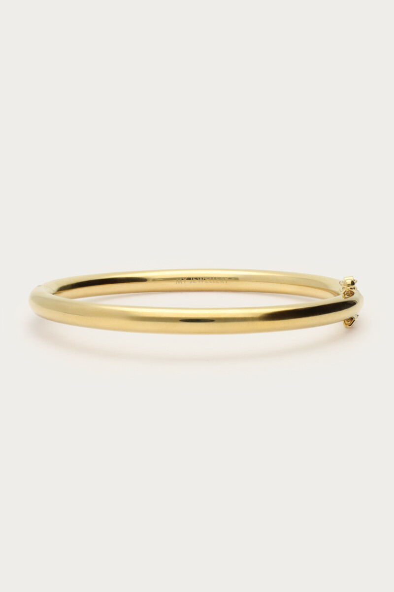Ronde bangle met slotje