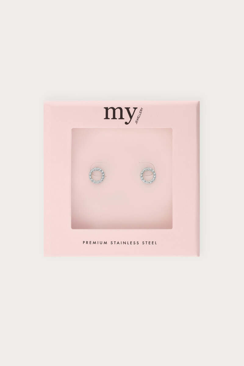 Round embossed studs | My Jewellery