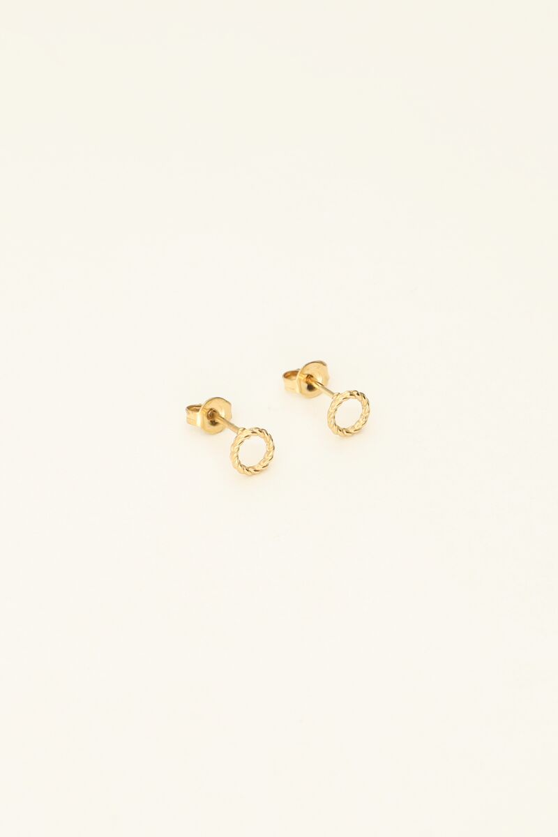 Ronde studs met reliëf