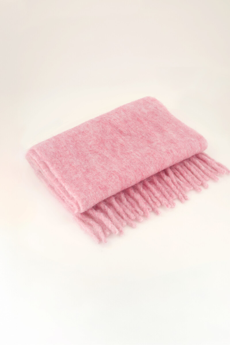 Pink scarf with tassles | My Jewellery