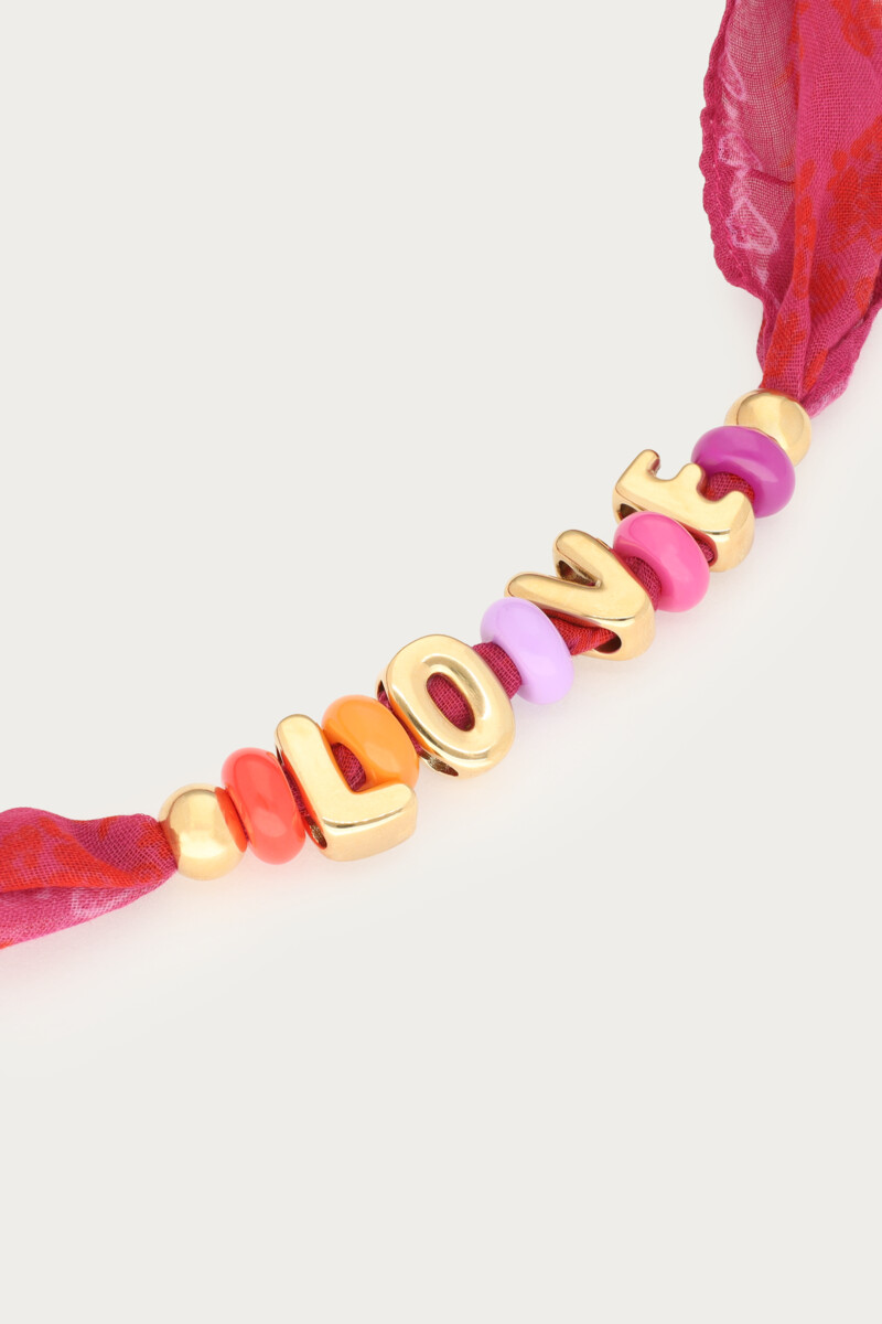 Scarf necklace with beads ''Love'' | My Jewellery