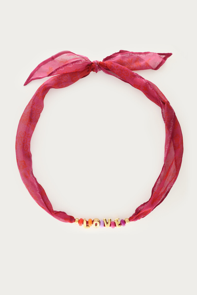 Scarf necklace with beads ''Love'' | My Jewellery