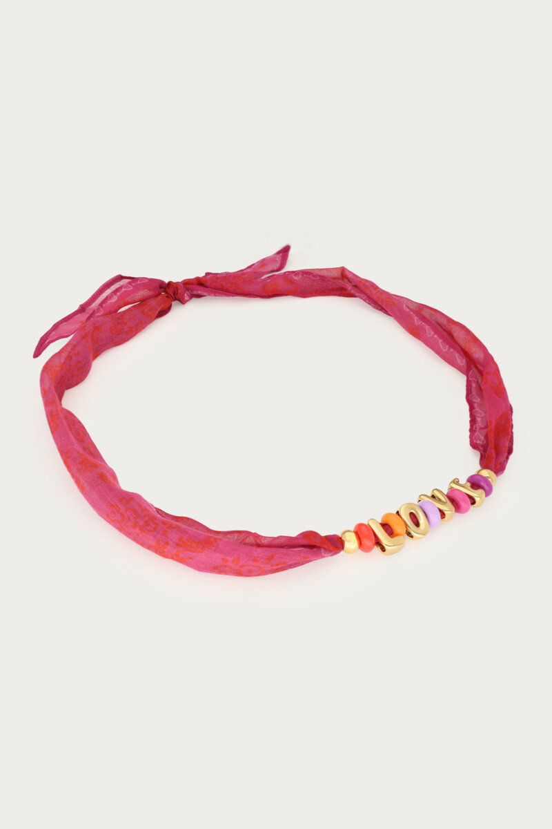 Scarf necklace with beads ''Love'' | My Jewellery