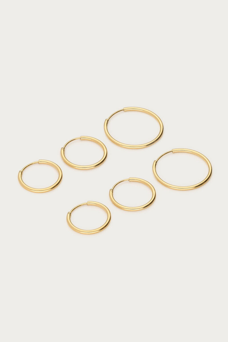 Set of three basic hoop earrings | My Jewellery