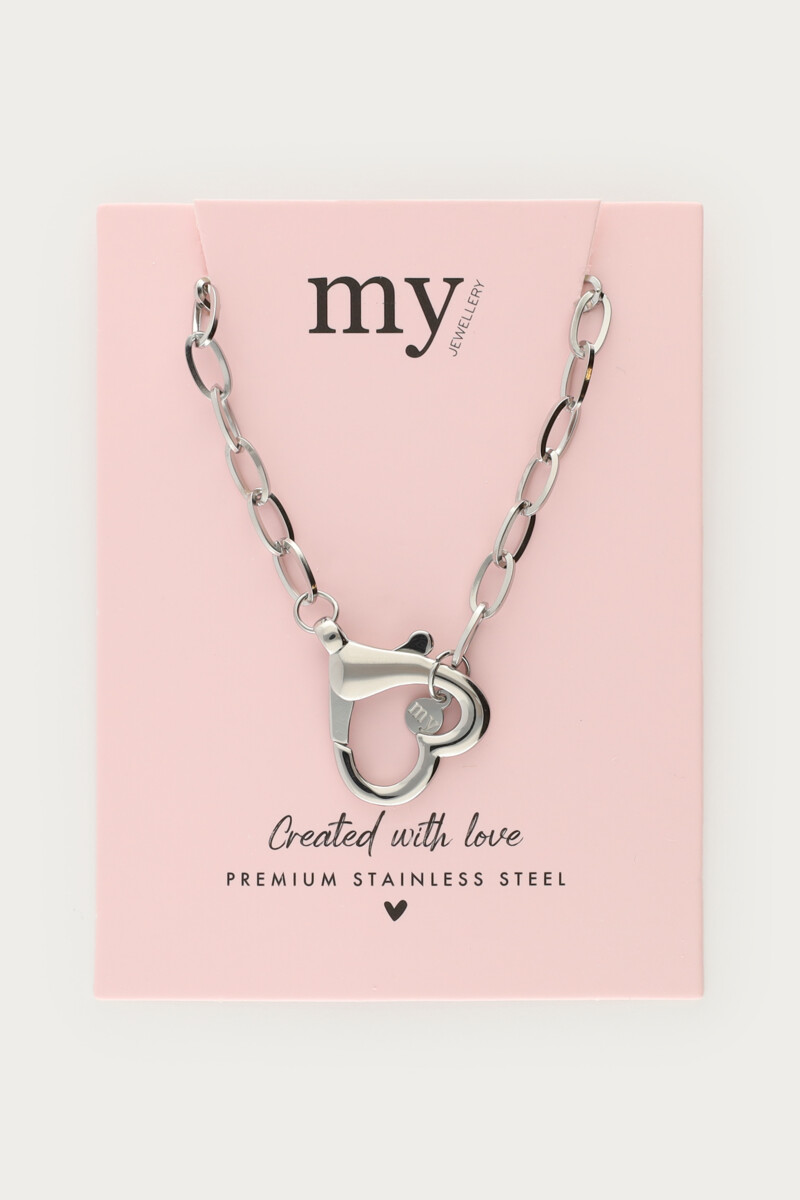 Shell necklace with heart clasp | My Jewellery