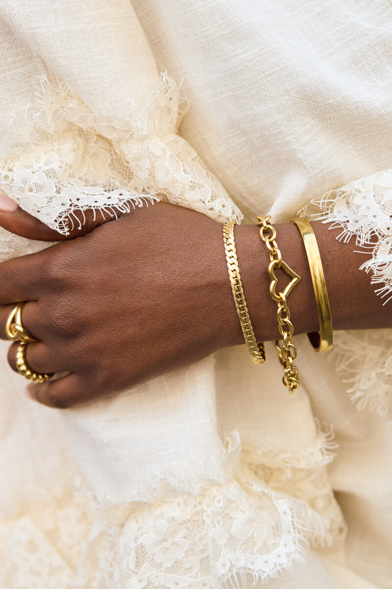 Chain bracelet with heart closure | My Jewellery