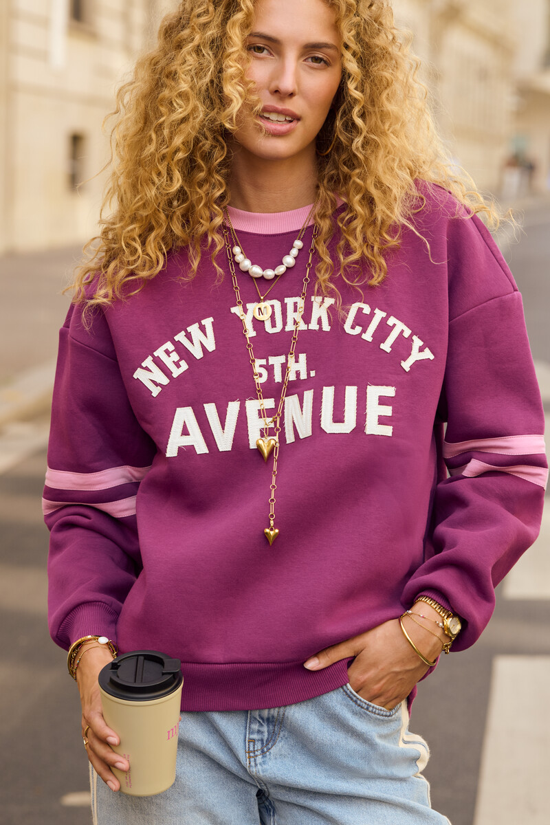 Purple sweater "5th Avenue" | My Jewellery