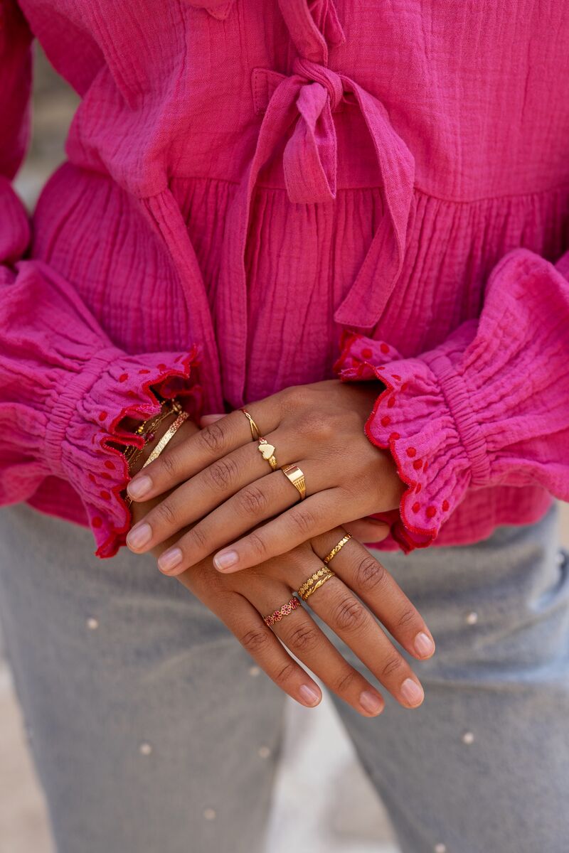 Vintage ring with minimalistic heart | My Jewellery