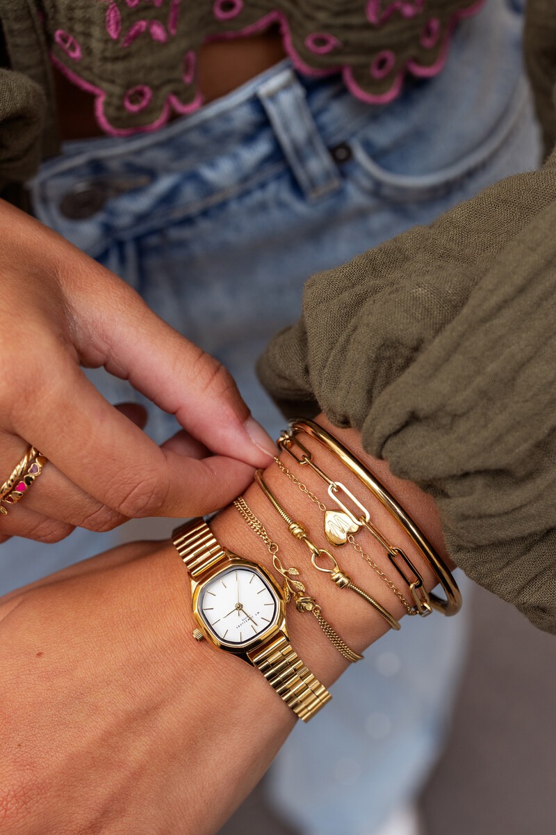 Vintage hexagon watch with chain band | My Jewellery