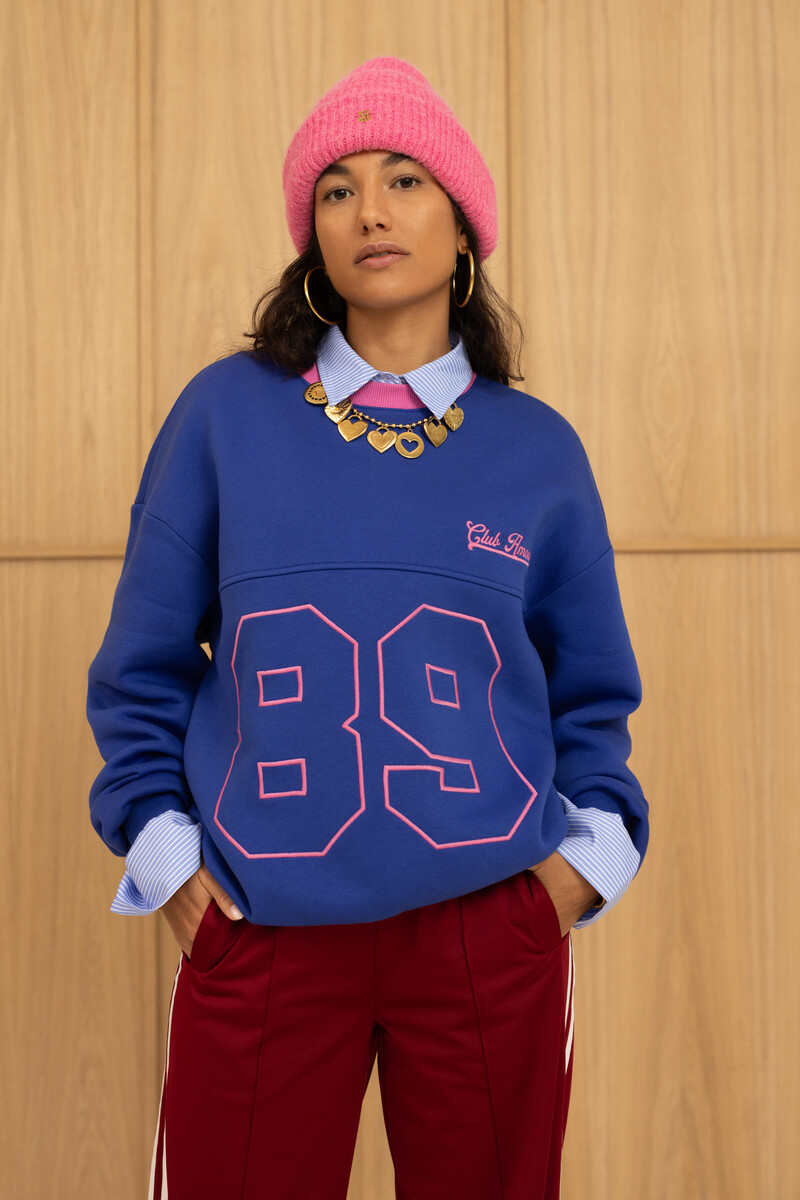Blue sweater "89 Club amour" | My Jewellery