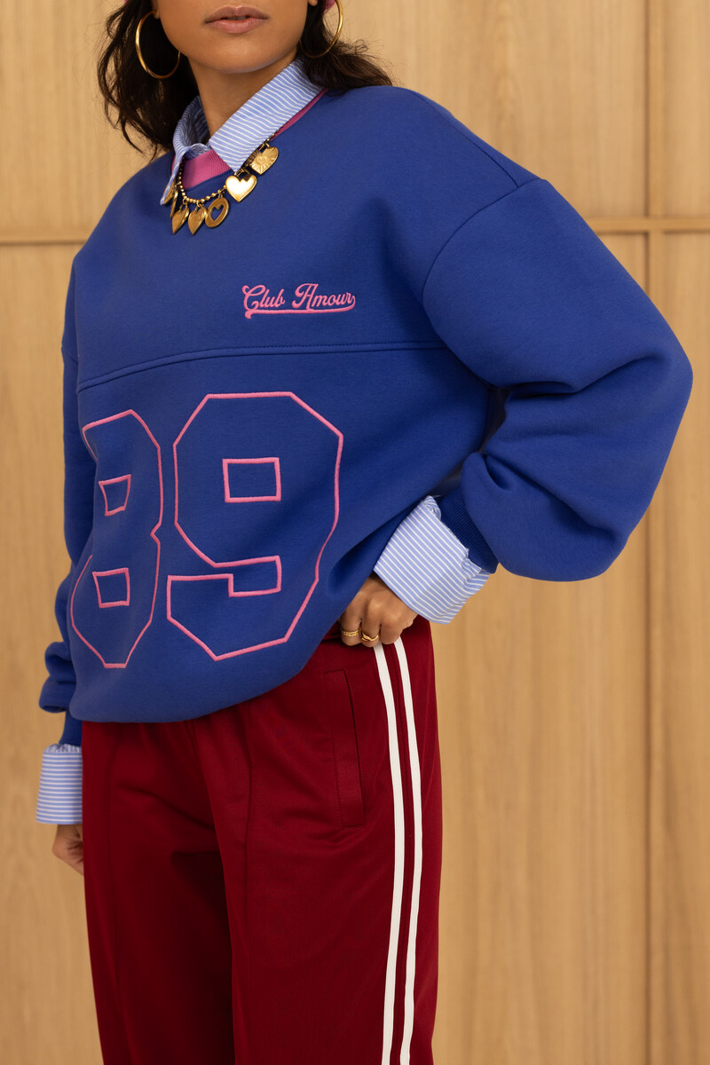 Blue sweater "89 Club amour" | My Jewellery