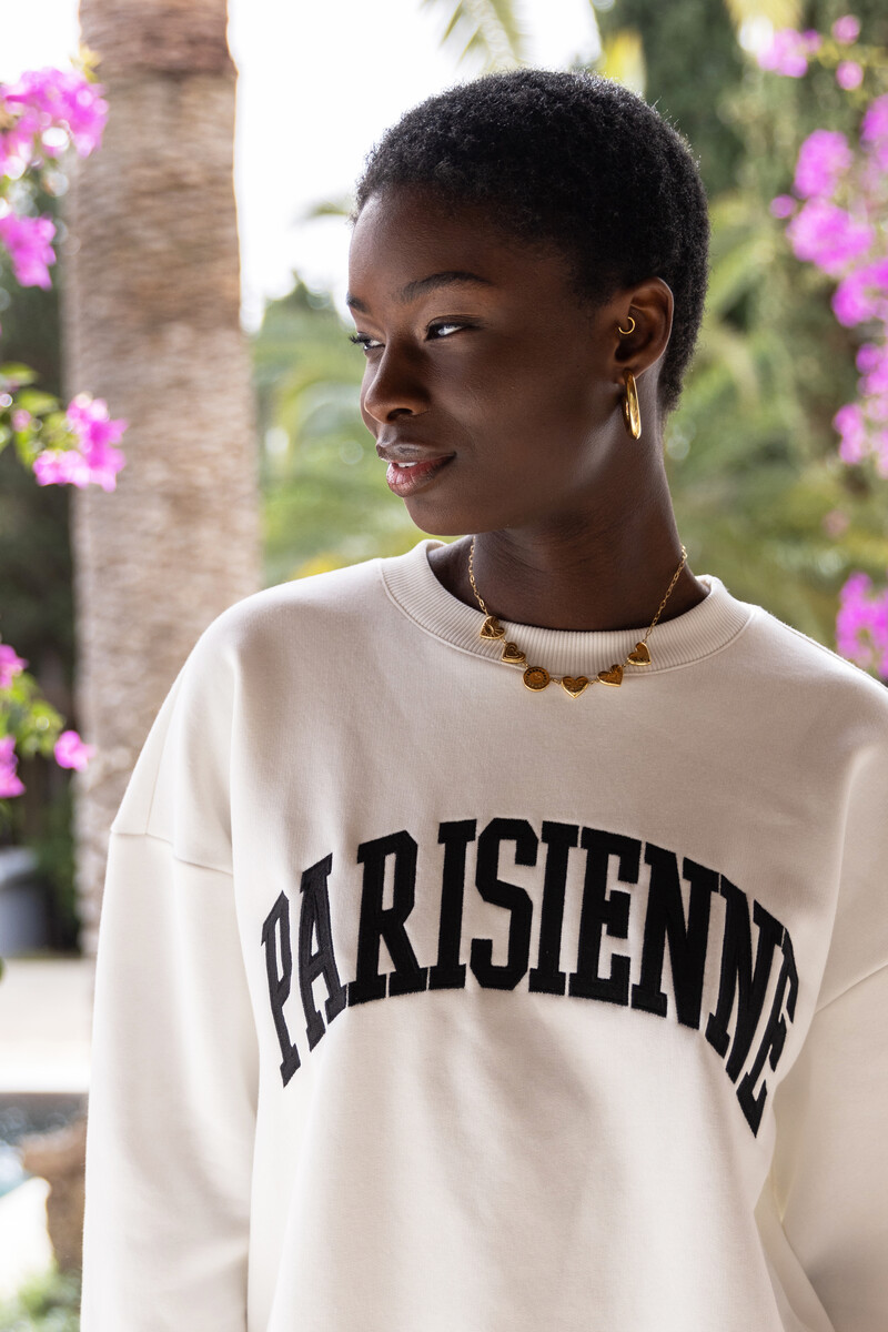 White sweater "Parisienne" | My Jewellery