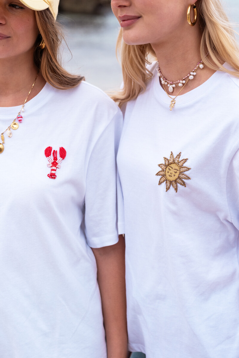 White T-shirt with sun | My Jewellery