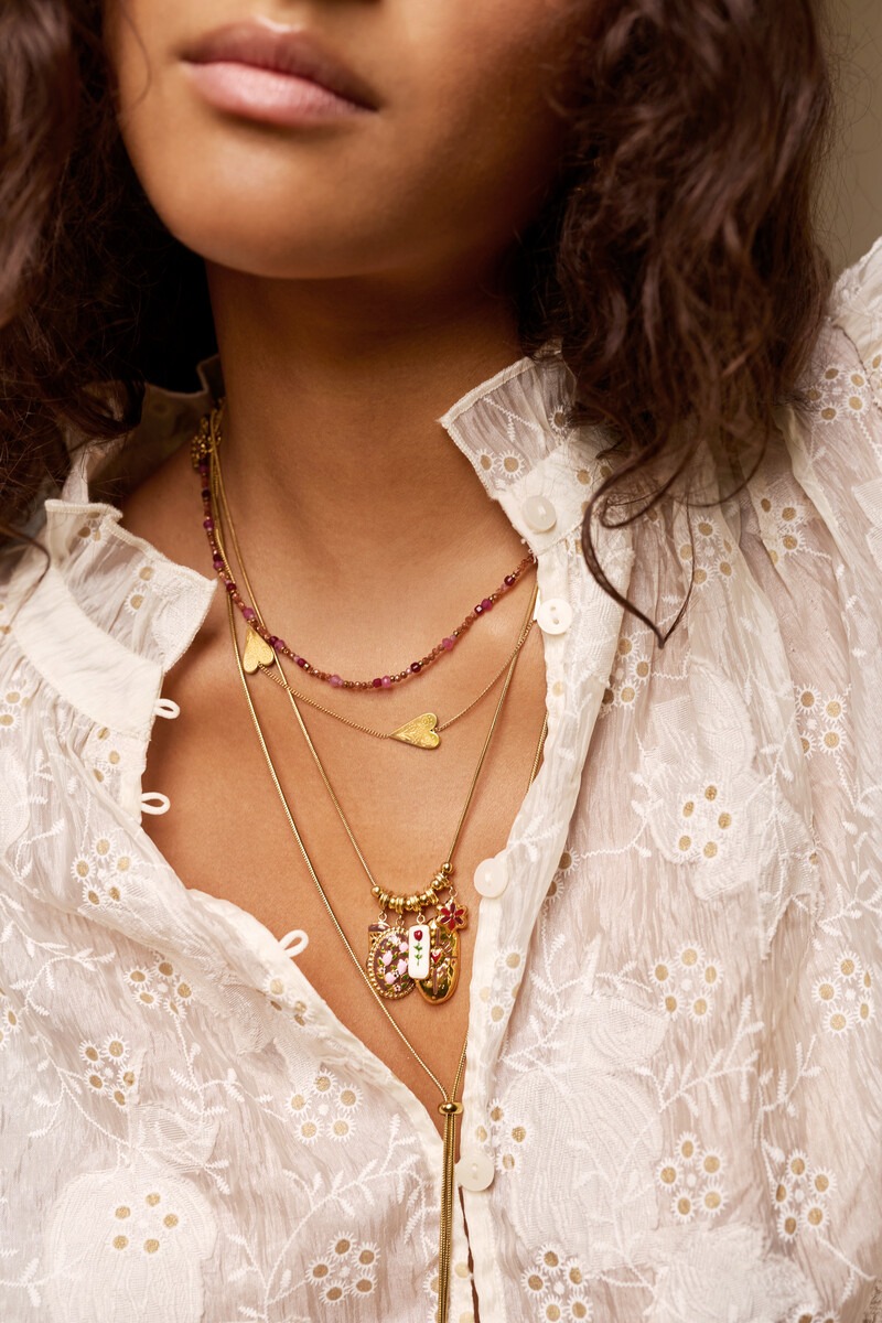 Fortune necklace with multicoloured charms | My Jewellery