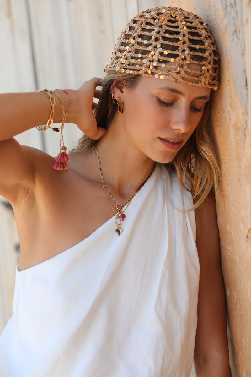 White one-shoulder top in balloon look | My Jewellery