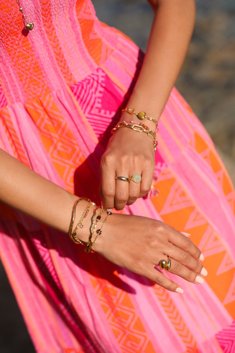 Sunrocks bracelet with brown flowers | My Jewellery