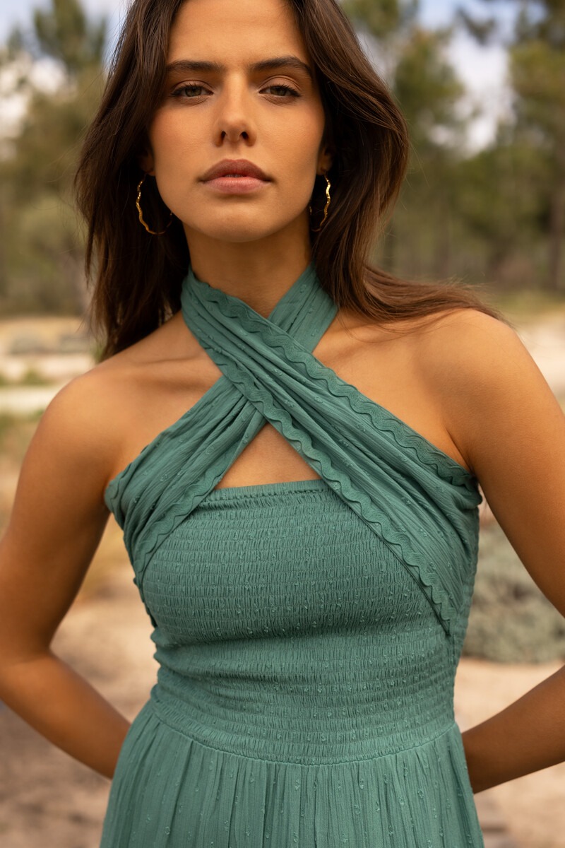 Green multiway maxi dress | My Jewellery