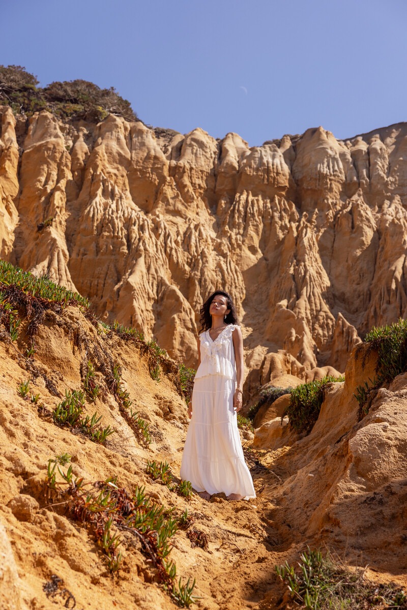 White layered maxi skirt | My Jewellery