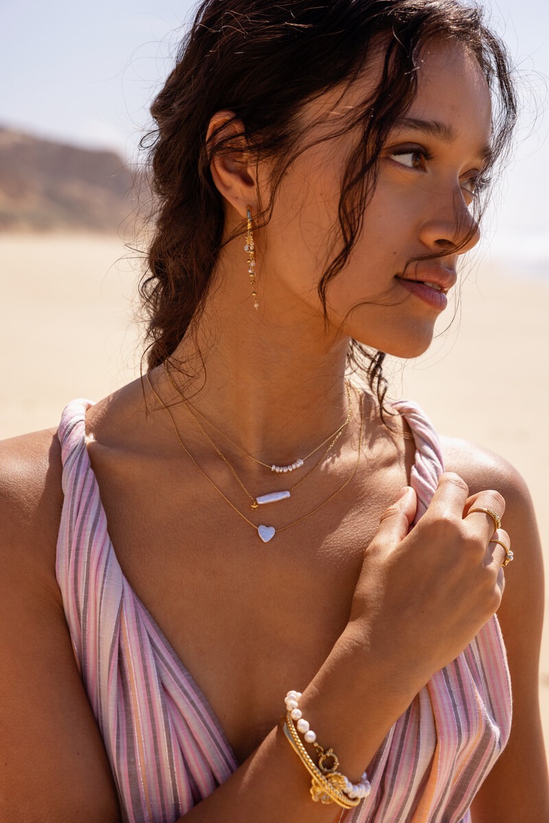 Minimalist necklace with freshwater pearls | My Jewellery