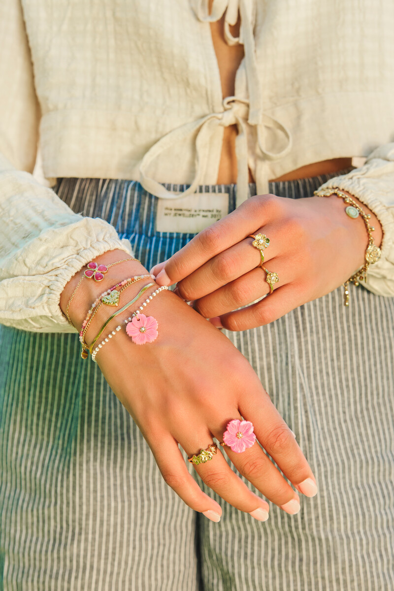 Botanical bracelet with floral heart | My Jewellery