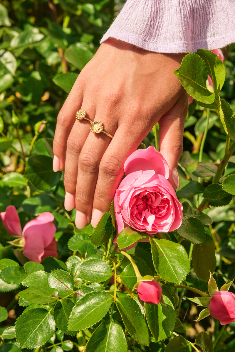 Botanical ring with flower | My Jewellery