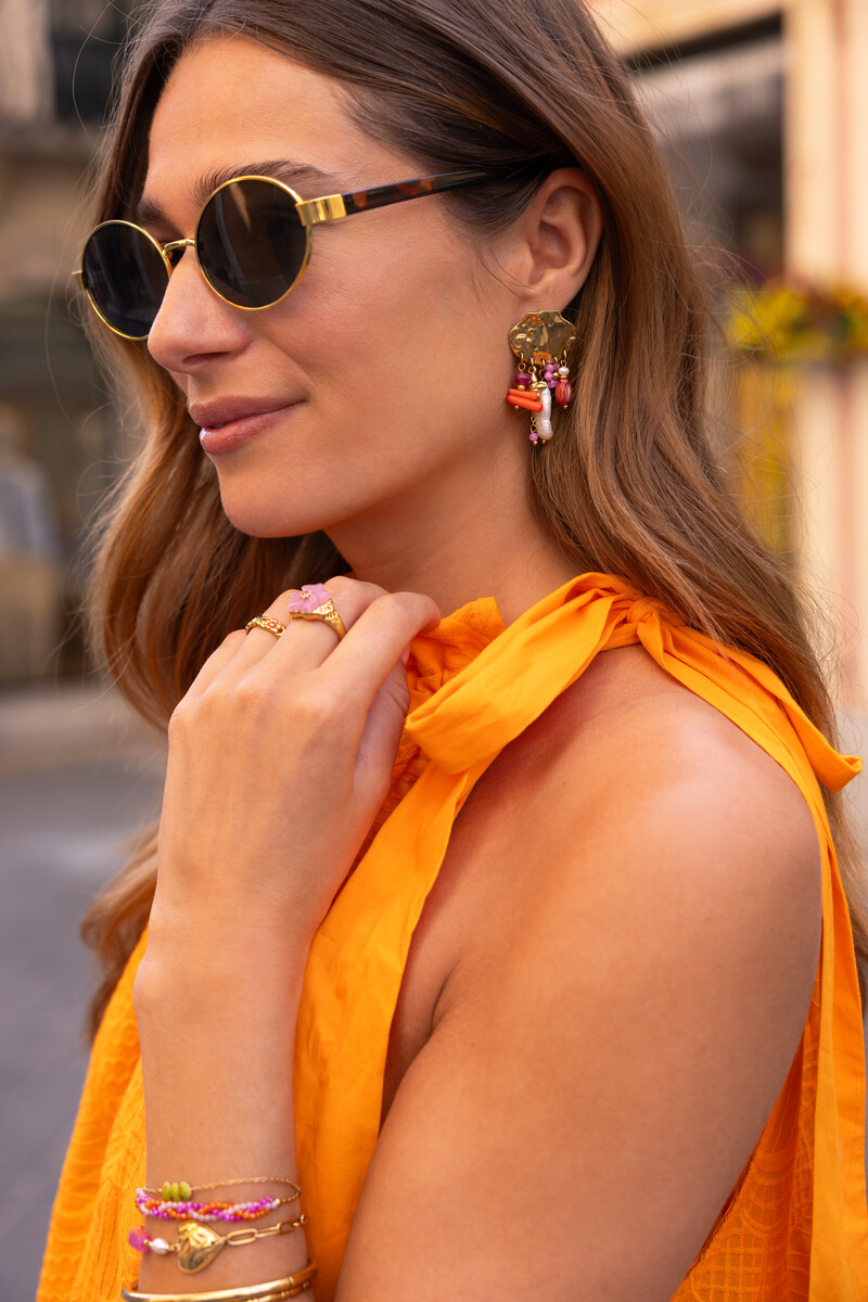 Ciao drop earrings with beads and freshwater pearls | My Jewellery