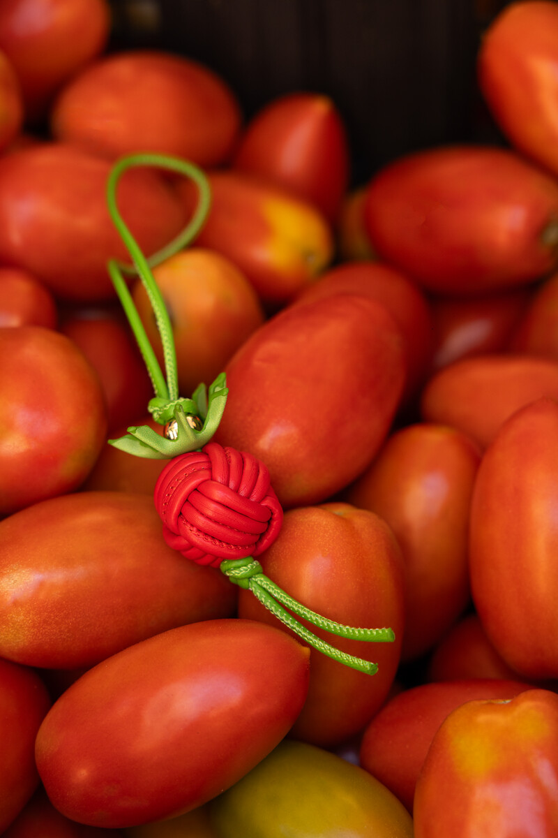 Ciao bag charm with tomato | My Jewellery