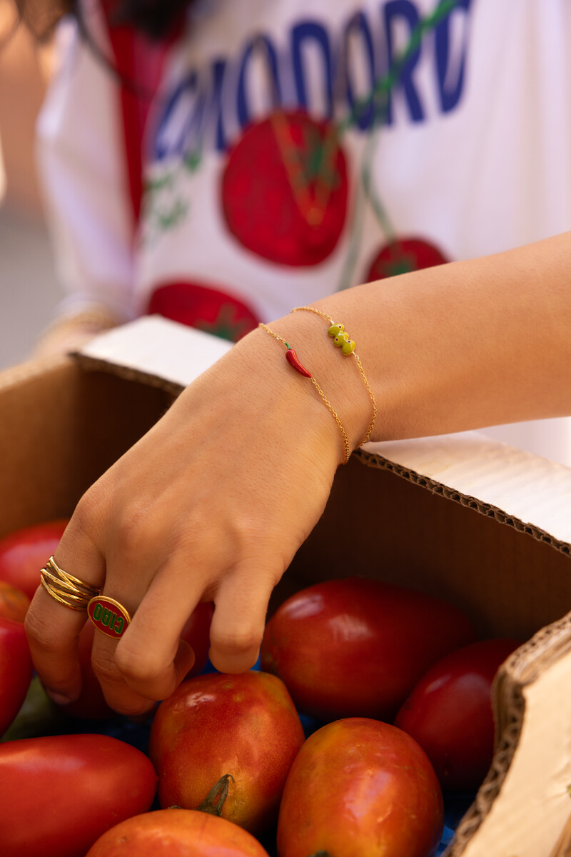 Ciao bracelet with red pepper | My Jewellery