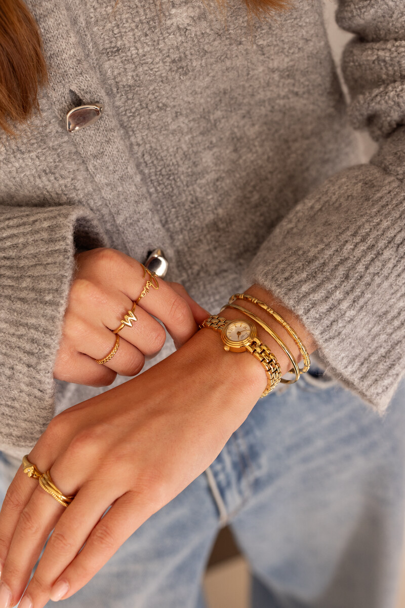 Minimalist round watch with links | My Jewellery