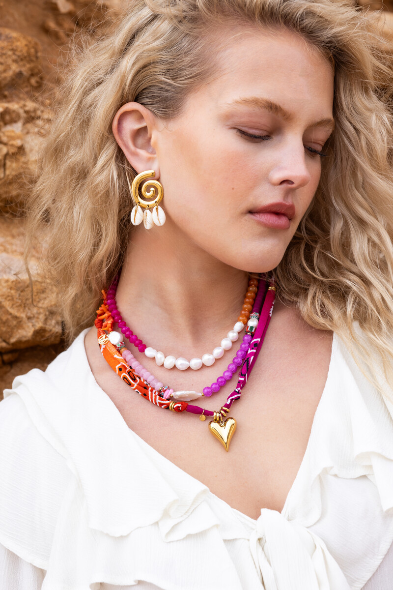 Nomads bandana necklace with heart | My Jewellery