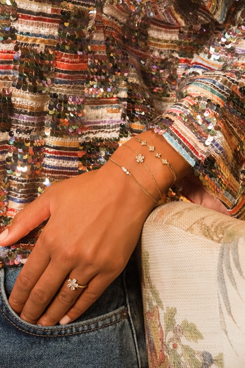 Magical bracelet with three rhinestones | My Jewellery