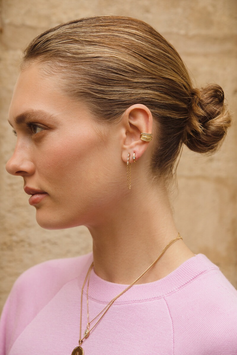 Magical mini hoop earrings with rhinestone | My Jewellery