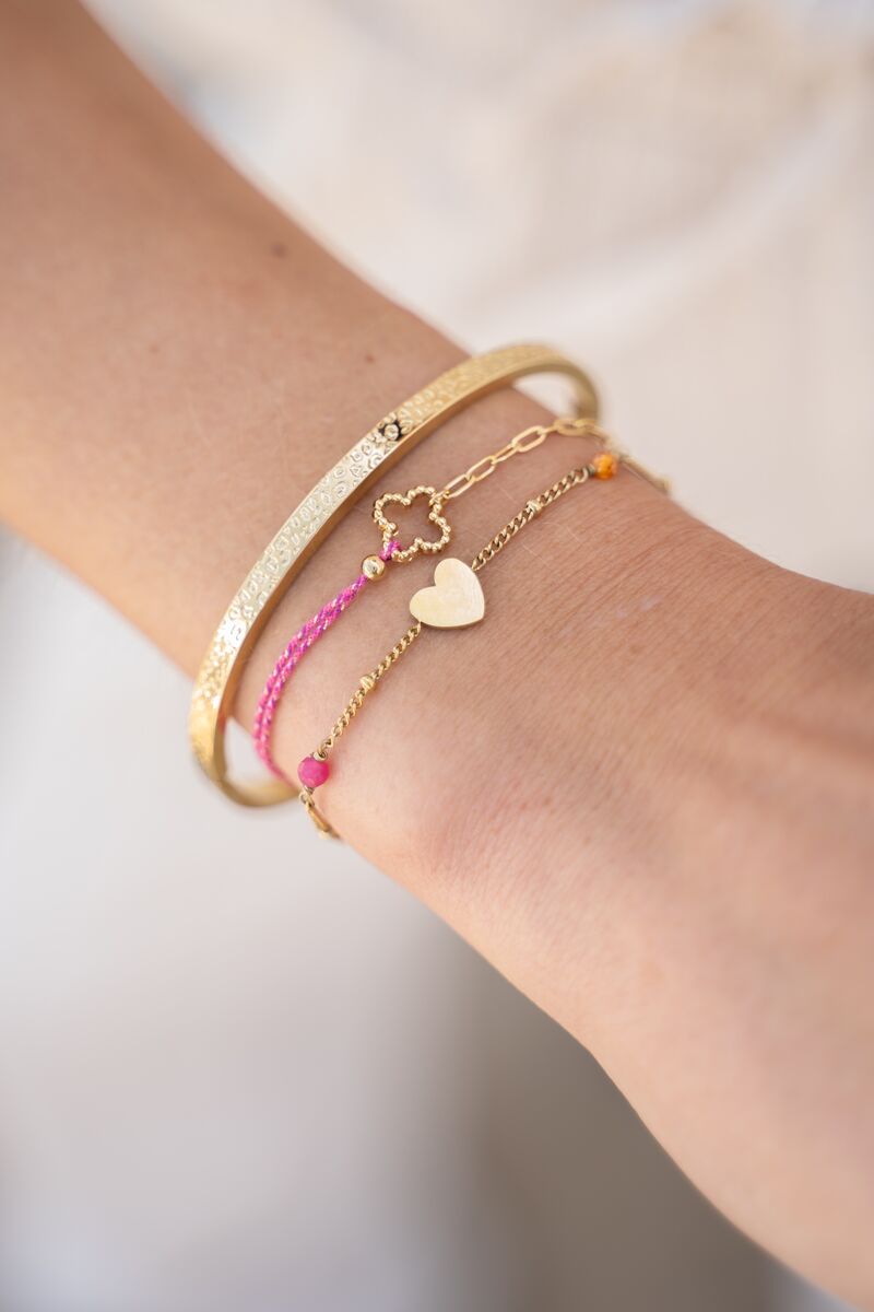 Bracelet with heart and beads  | My Jewellery