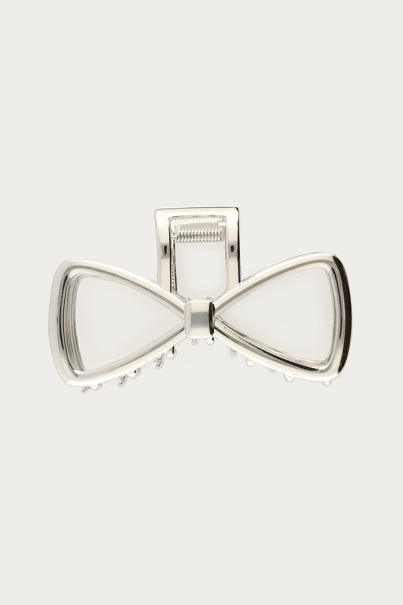 Silver bow hair clip | My Jewellery