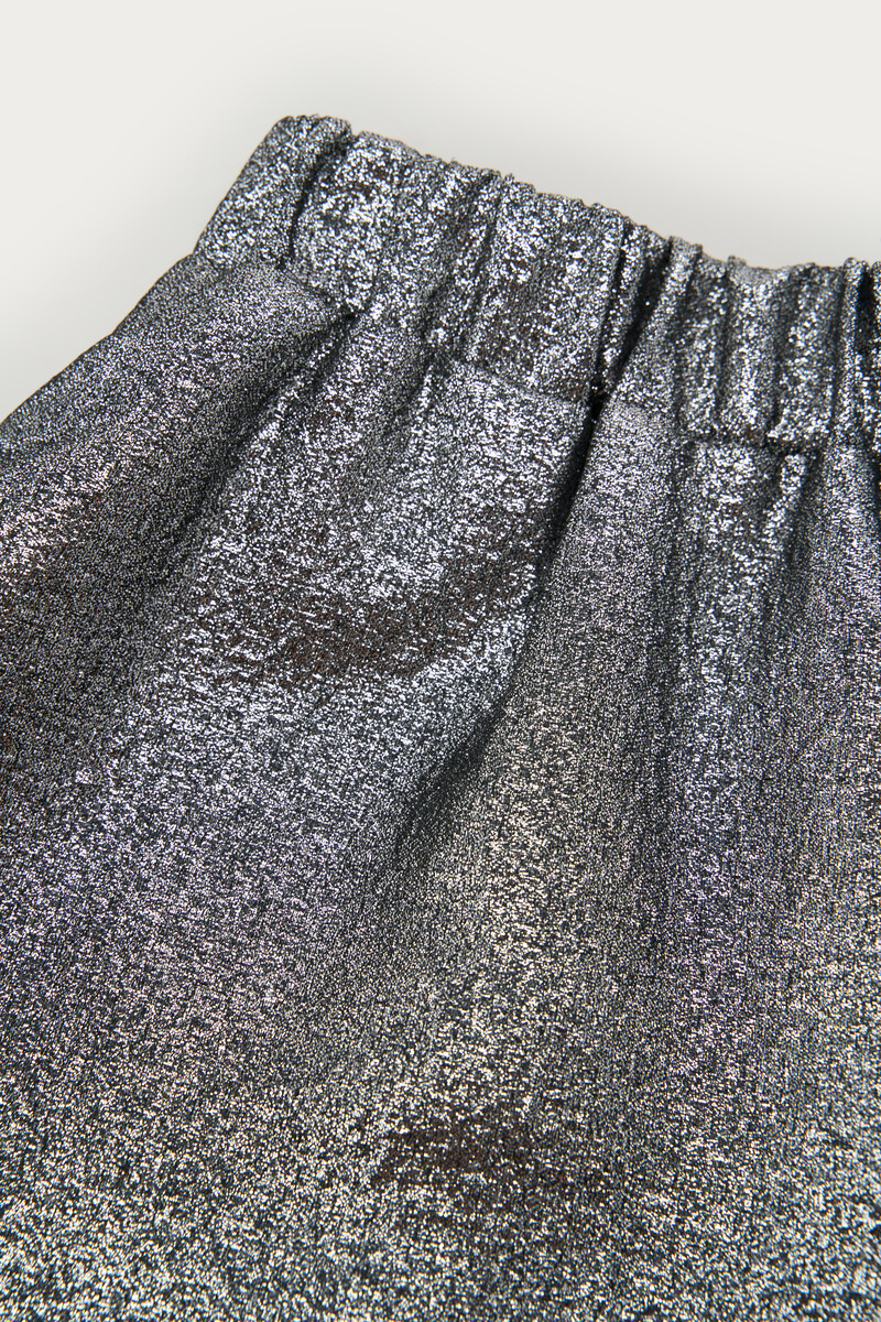 Silver metallic shorts | My Jewellery