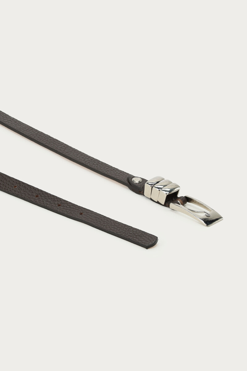 Small black leather belt | My Jewellery
